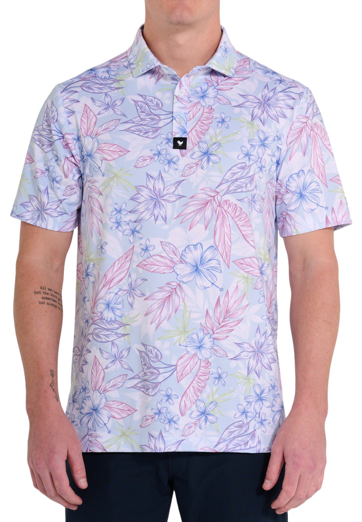 Bad Birdie Men's Core Golf Polo - Blue