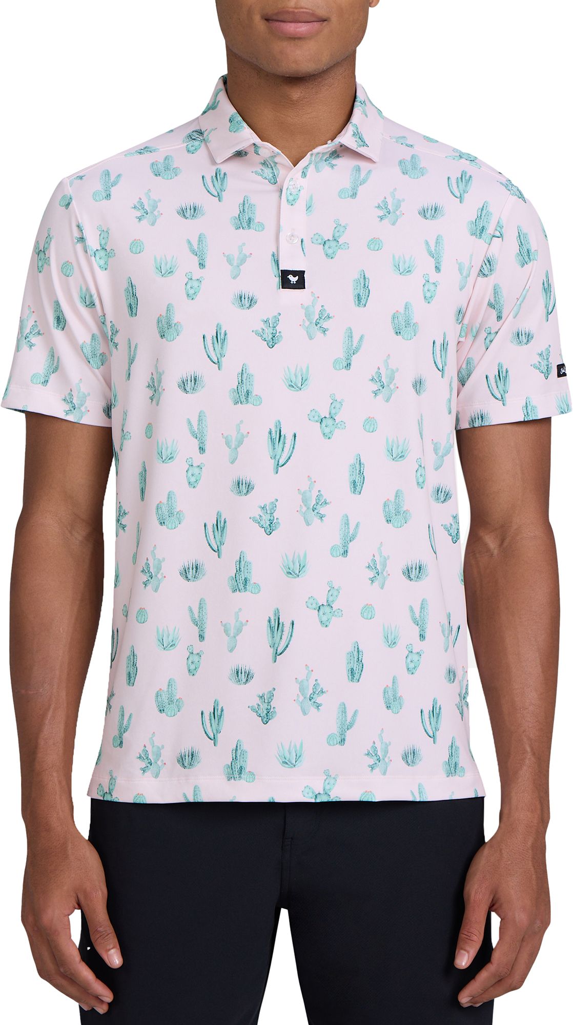 Bad Birdie Men's Core Golf Polo - Pink