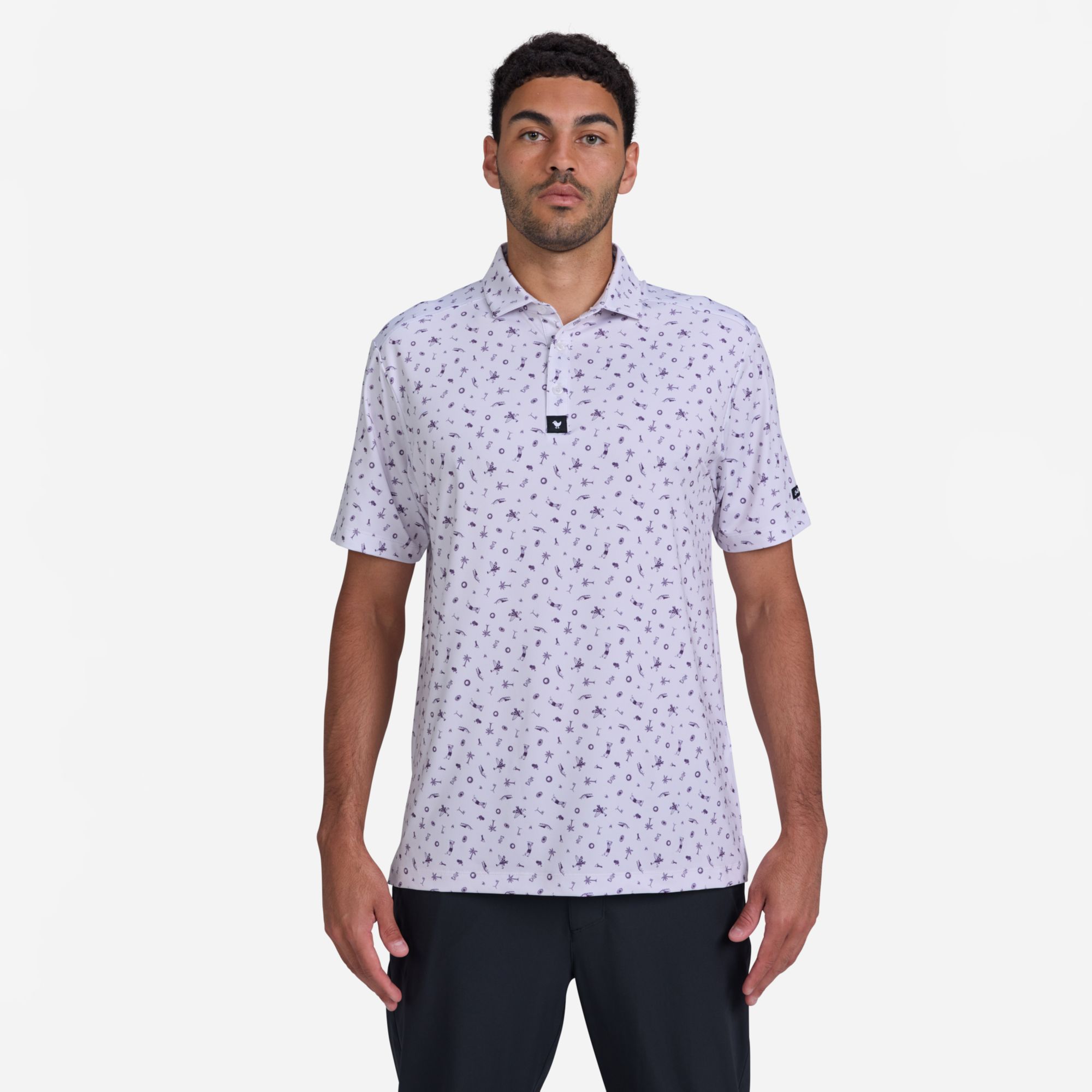 Bad Birdie Men's Sights N Rounds Golf Polo