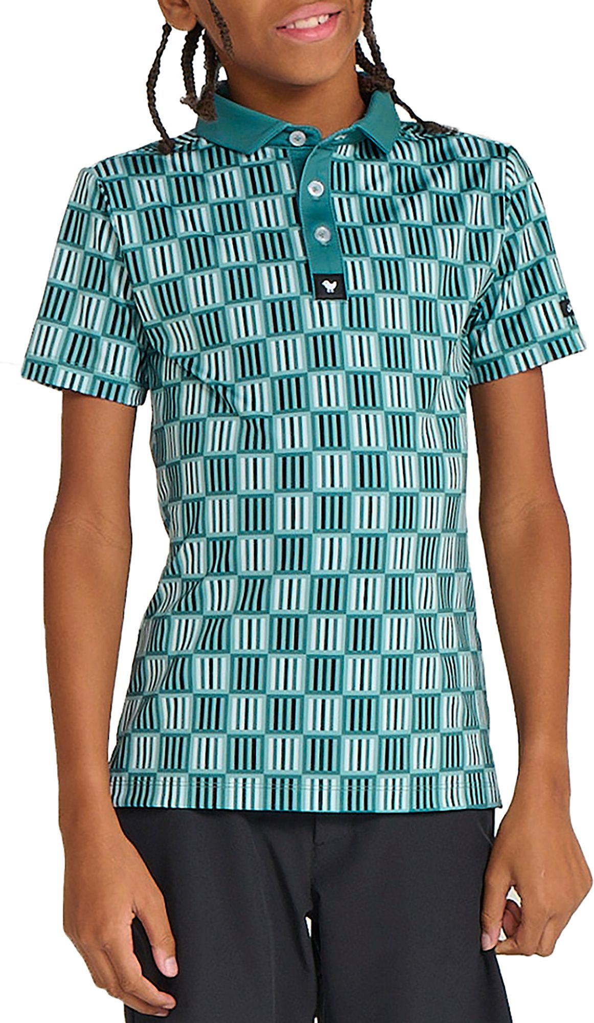 Bad Birdie Youth Short Sleeve Printed Golf Polo