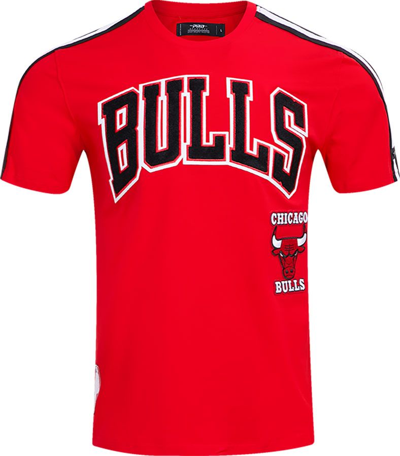 Pro Standard Adult Chicago Bulls Red Retro Striped T-Shirt