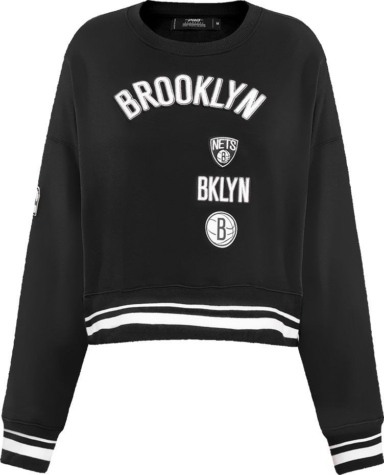 Pro Standard Women's Brooklyn Nets Ribbed Crewneck Sweatshirt