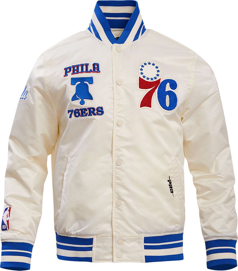 Pro Standard Adult Philadelphia 76ers White Retro Classic Satin Jacket