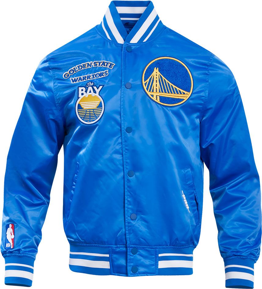 Pro Standard Adult Golden State Warriors Blue Retro Classic Satin Jacket