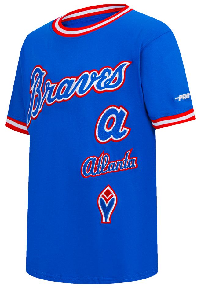 Pro Standard Boys' Atlanta Braves Royal Classic Retro T-Shirt