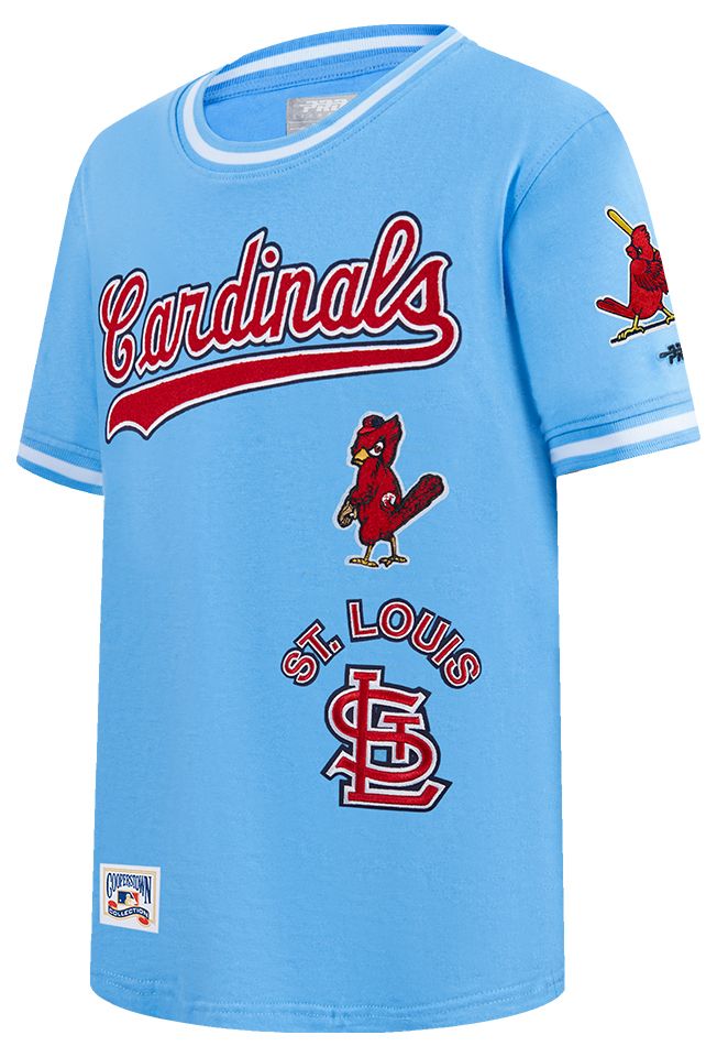 Pro Standard Boys' St. Louis Cardinals Blue Classic Retro T-Shirt