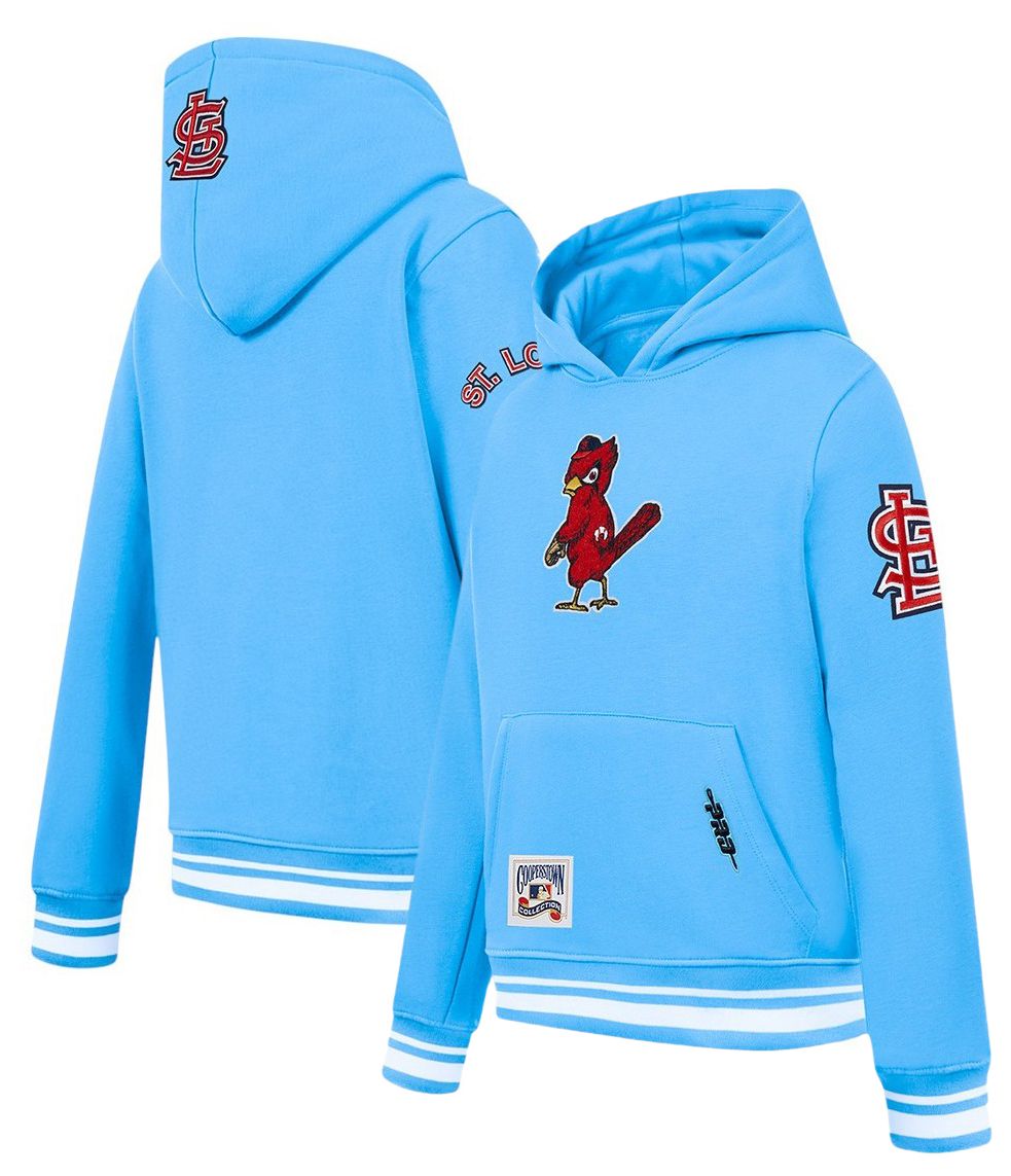 Pro Standard Boys' St. Louis Cardinals Blue Classic Fleece Pullover Hoodie