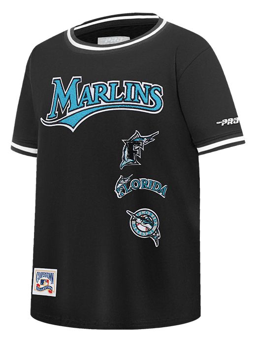 Pro Standard Boys' Miami Marlins Black Classic Retro T-Shirt