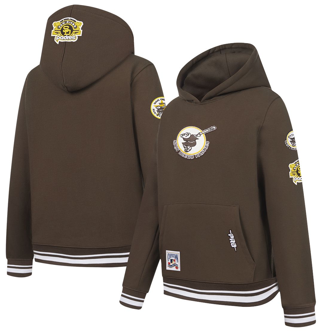 Pro Standard Boys' San Diego Padres Brown Classic Fleece Pullover Hoodie