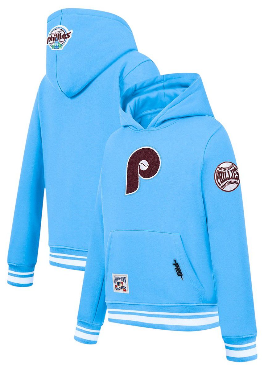 Pro Standard Boys' Philadelphia Phillies Blue Classic Fleece Pullover Hoodie