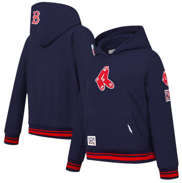 Pro Standard Boys' Boston Red Sox Navy Classic Fleece Pullover Hoodie