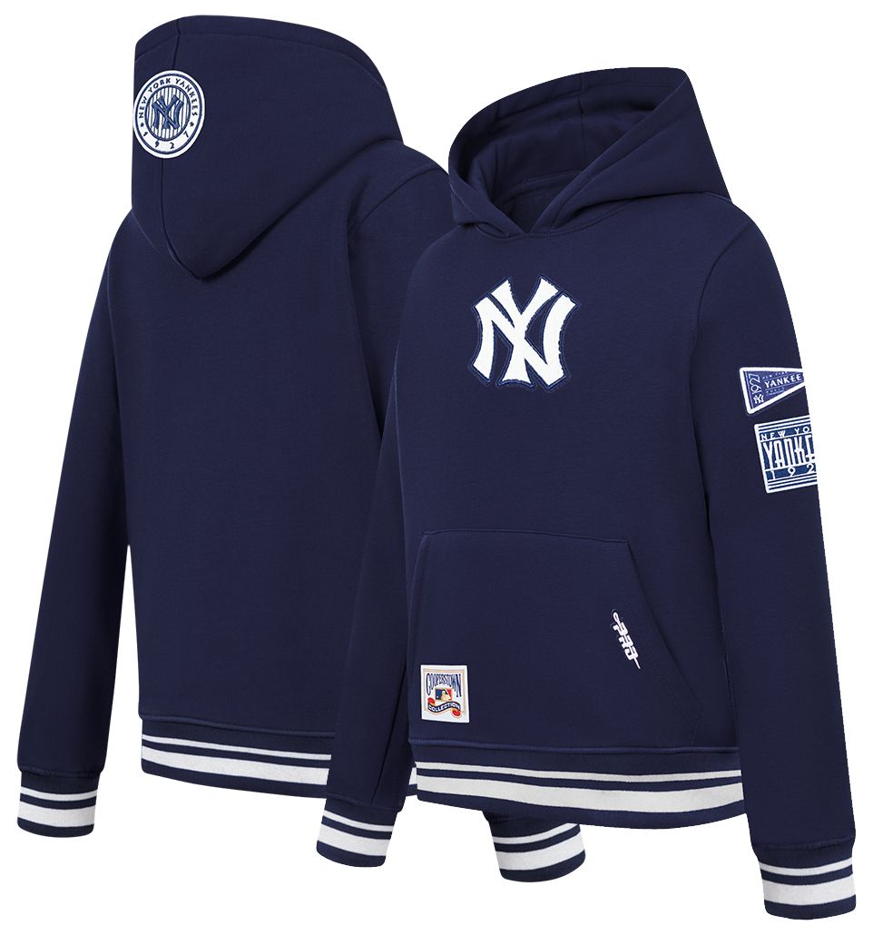 Pro Standard Boys' New York Yankees Navy Classic Fleece Pullover Hoodie