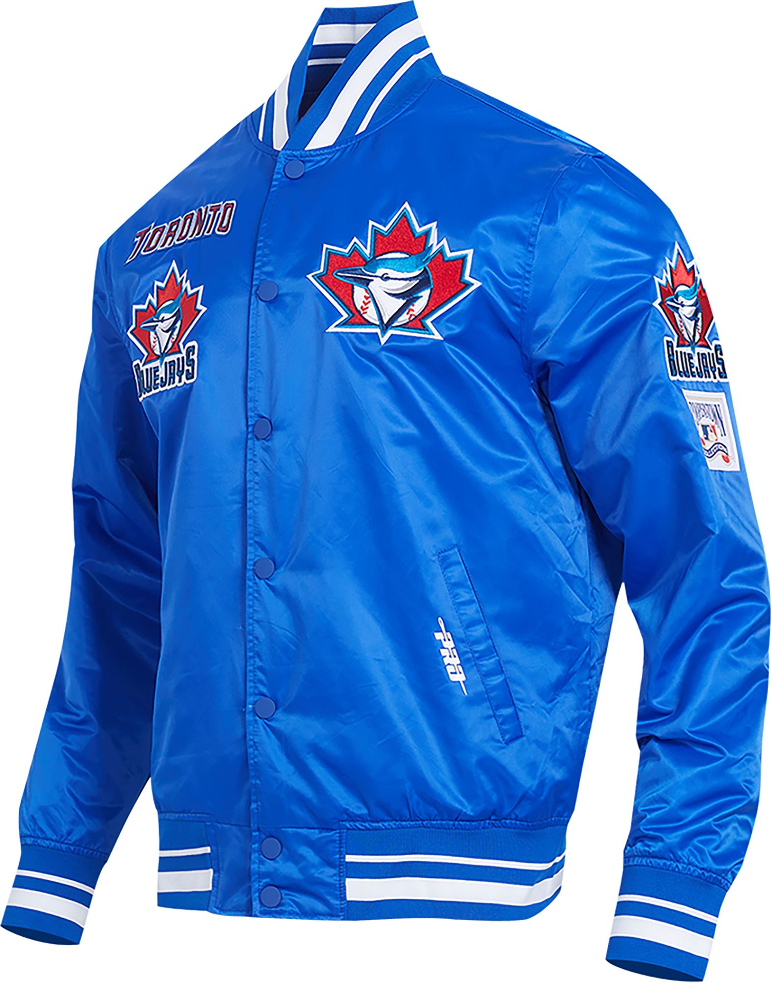 Pro Standard Men's Toronto Blue Jays Retro Rib Satin Jacket