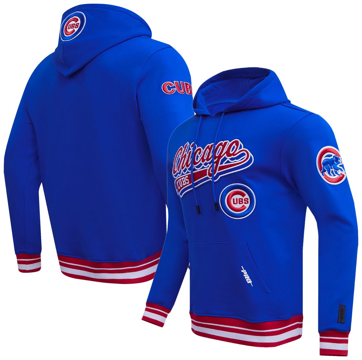 Pro Standard Men's Chicago Cubs Royal Script Pullover Hoodie