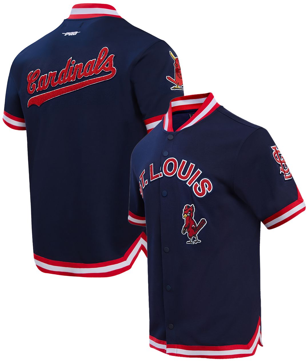 Pro Standard Men's St. Louis Cardinals Navy Warmup Jacket