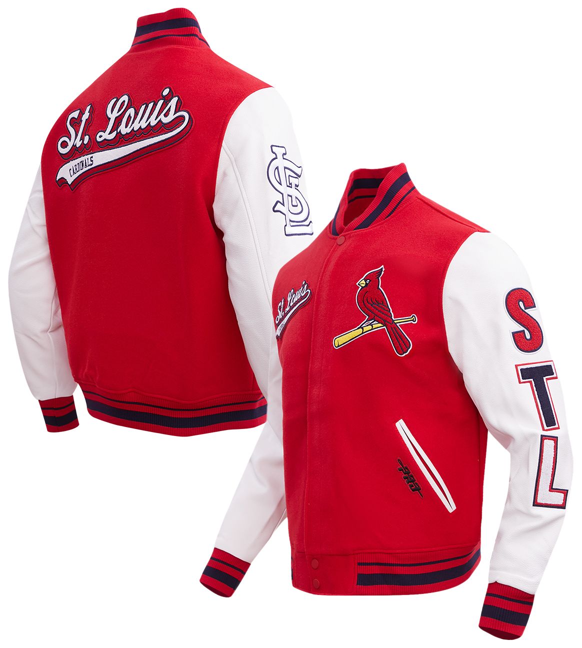 Pro Standard Men's St. Louis Cardinals Red Varsity Jacket