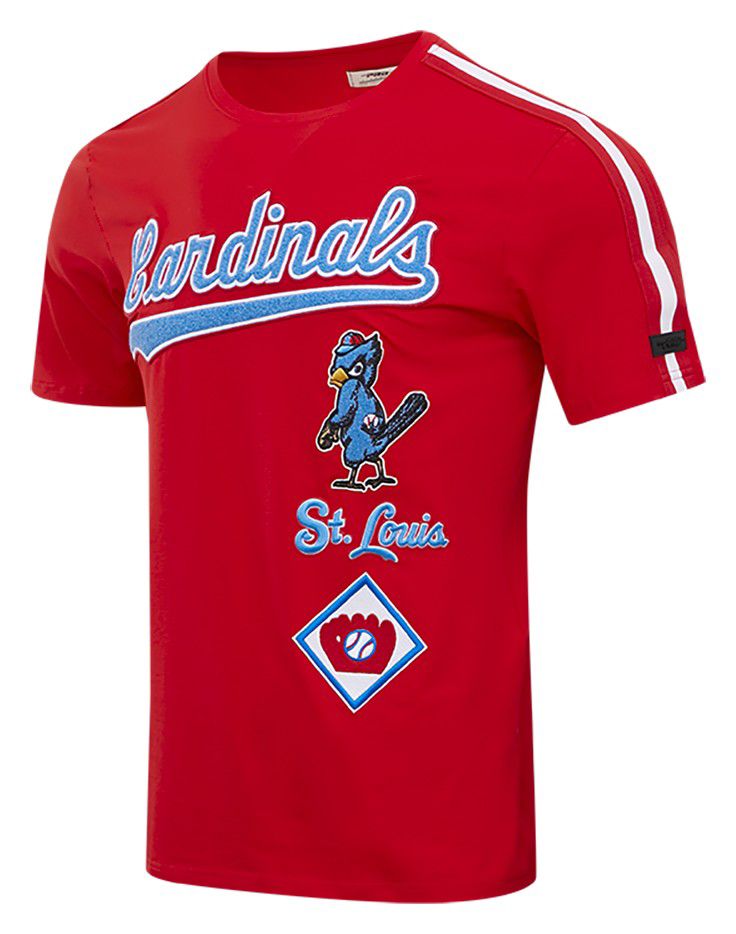 Pro Standard Men's St. Louis Cardinals Retro Single Jersey Striped T-Shirt