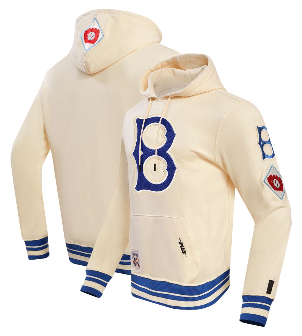 Pro Standard Men's Brooklyn Dodgers Cream Classic Retro Pullover Hoodie