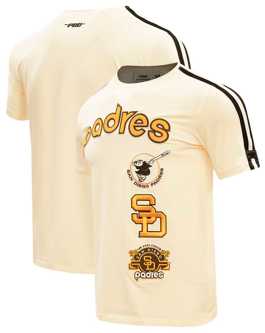 Pro Standard Men's San Diego Padres Cream Retro Stripe T-Shirt