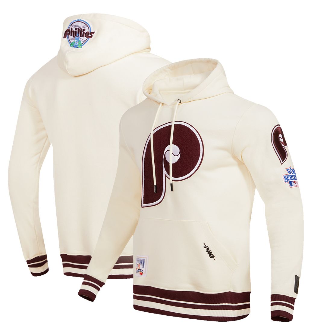 Pro Standard Men's Philadelphia Phillies Cream Classic Retro Pullover Hoodie