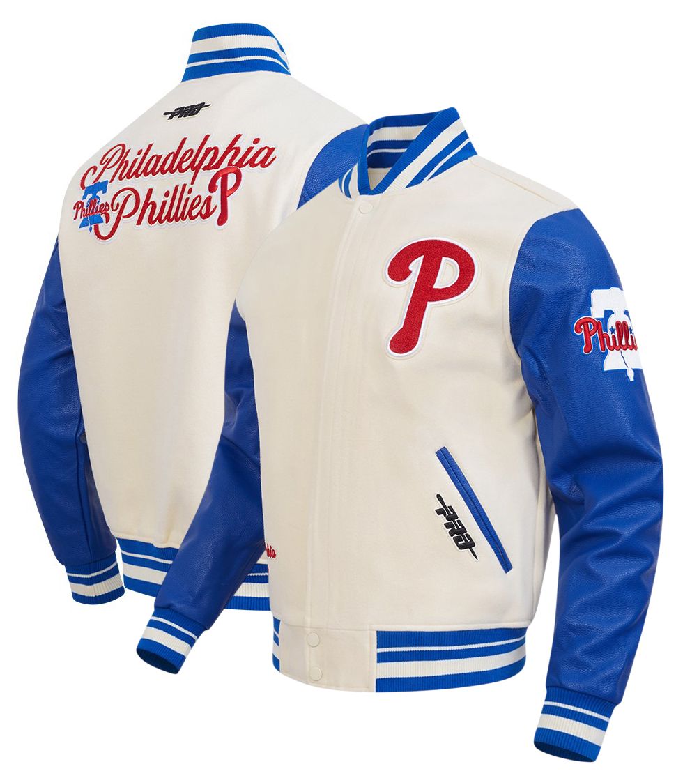 Pro Standard Men's Philadelphia Phillies Cream Rib Wool Jacket