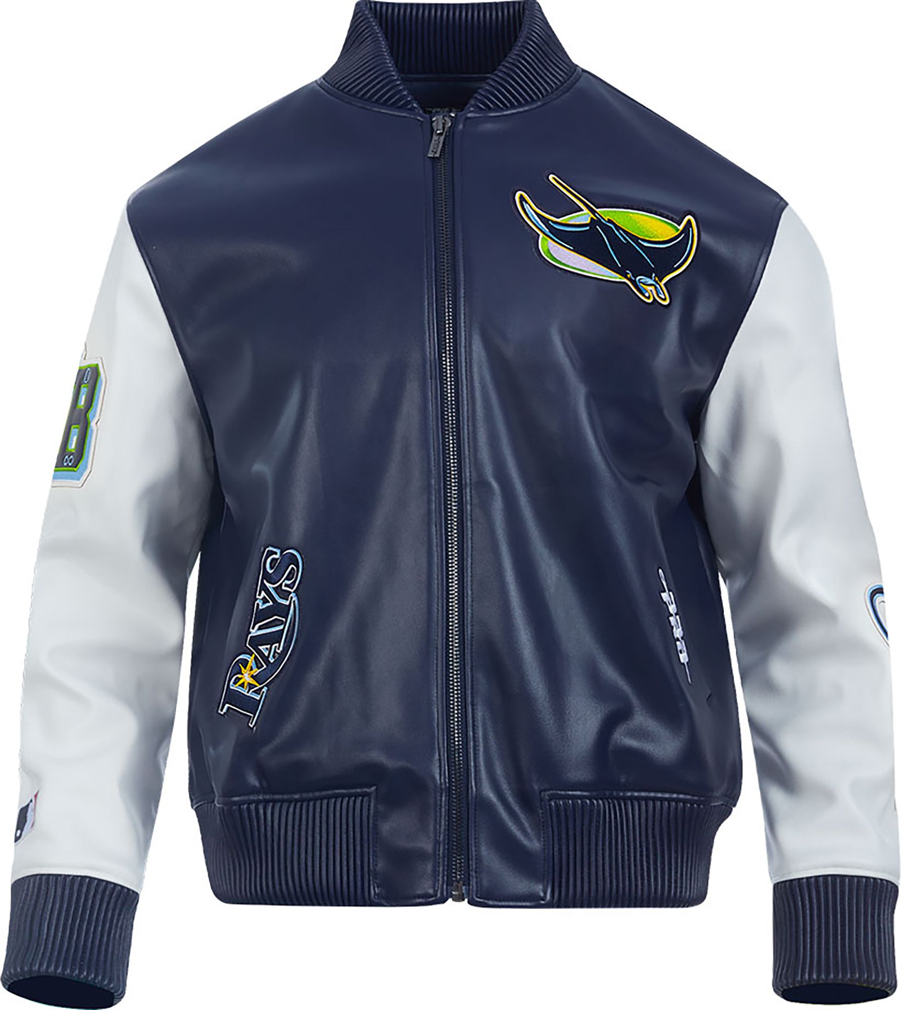 Pro Standard Men's Tampa Bay Rays Navy Varsity Jacket