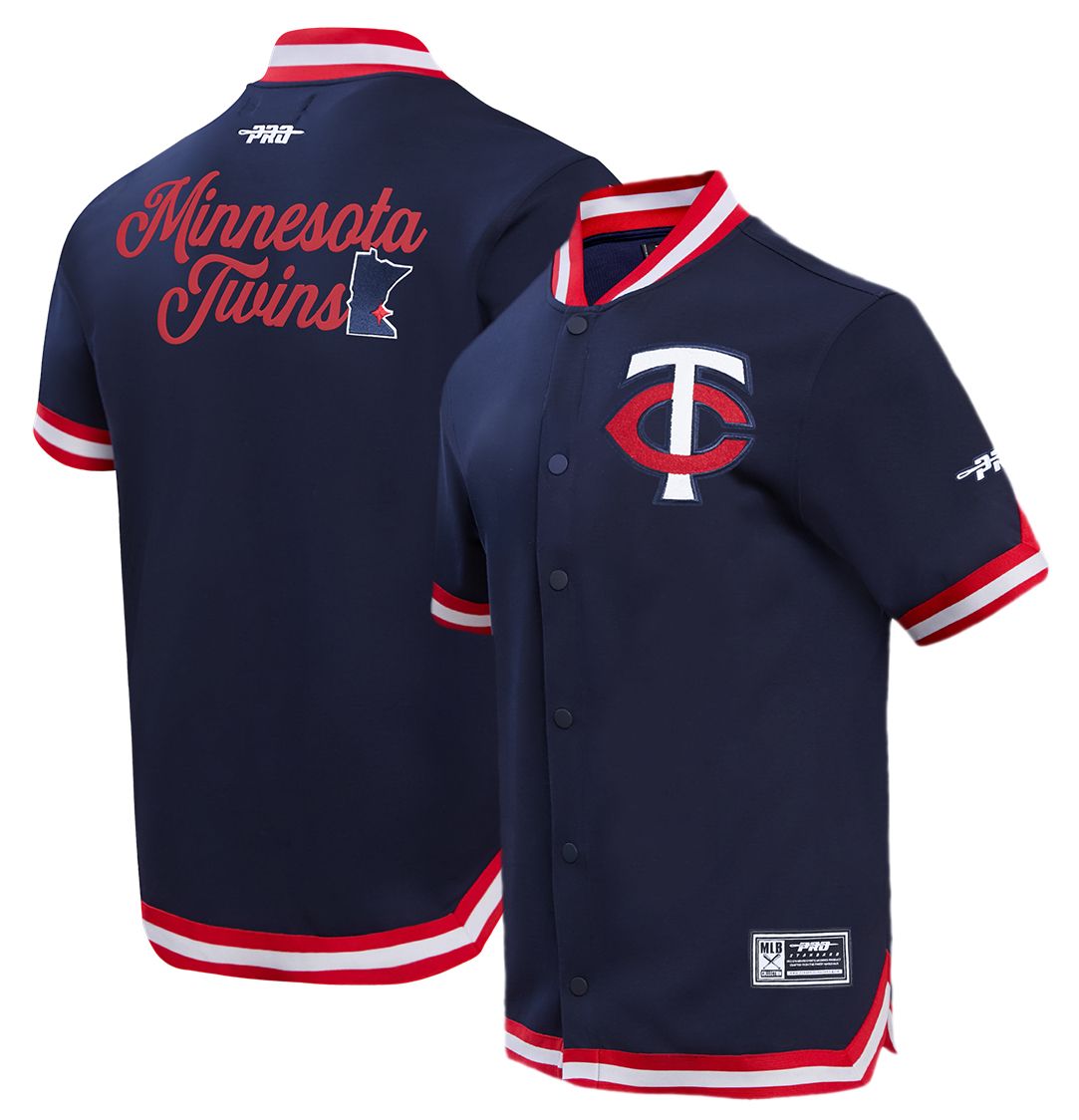 Pro Standard Men's Minnesota Twins Navy Souvenir Warmup Jacket