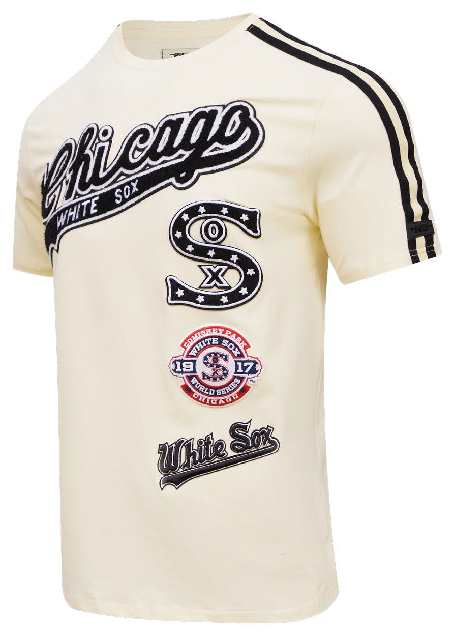 Pro Standard Men's Chicago White Sox Cream Retro Stripe T-Shirt