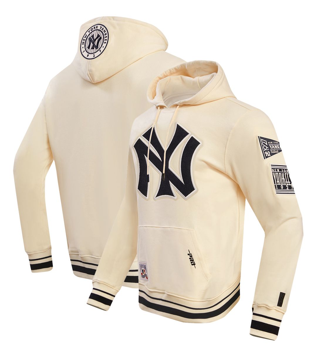 Pro Standard Men's New York Yankees Cream Classic Retro Pullover Hoodie