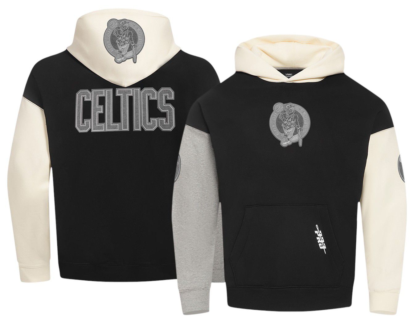 Pro Standard Men's Boston Celtics Black Reverse French Terry Pullover Hoodie