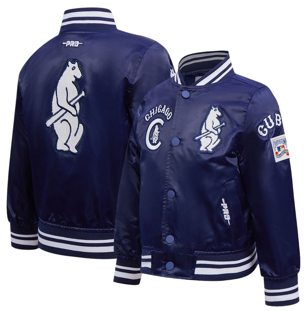 Pro Standard Toddler Chicago Cubs Navy Classic Satin Jacket