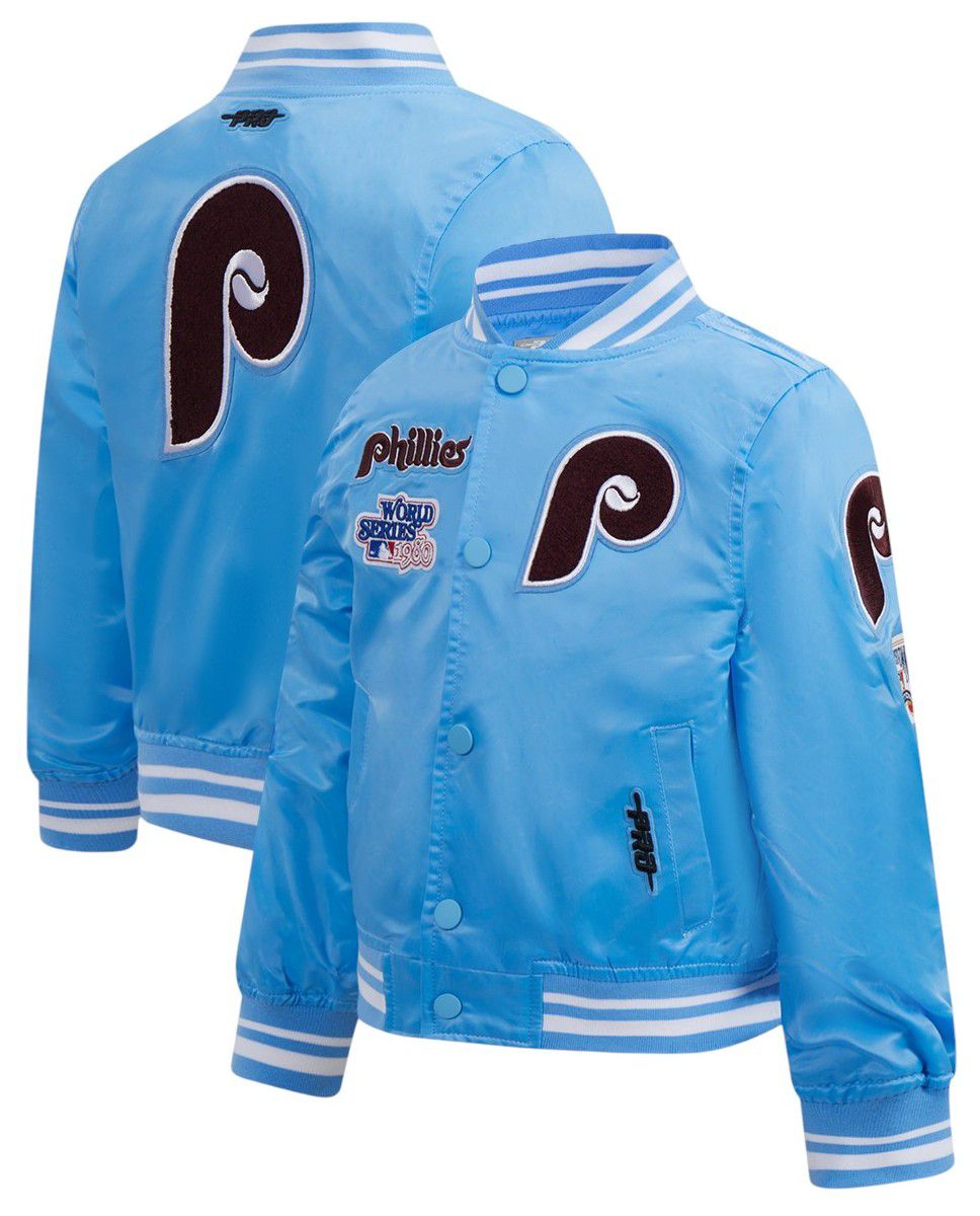 Pro Standard Toddler Philadelphia Phillies Blue Classic Satin Jacket