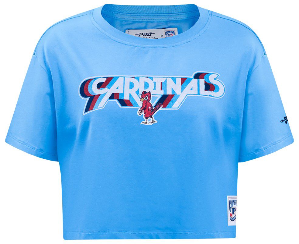 Pro Standard Women's St. Louis Cardinals Blue Retro Boxy T-Shirt