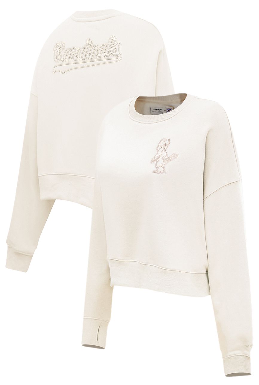 Pro Standard Women's St. Louis Cardinals Cream Classic Crewneck Sweatshirt