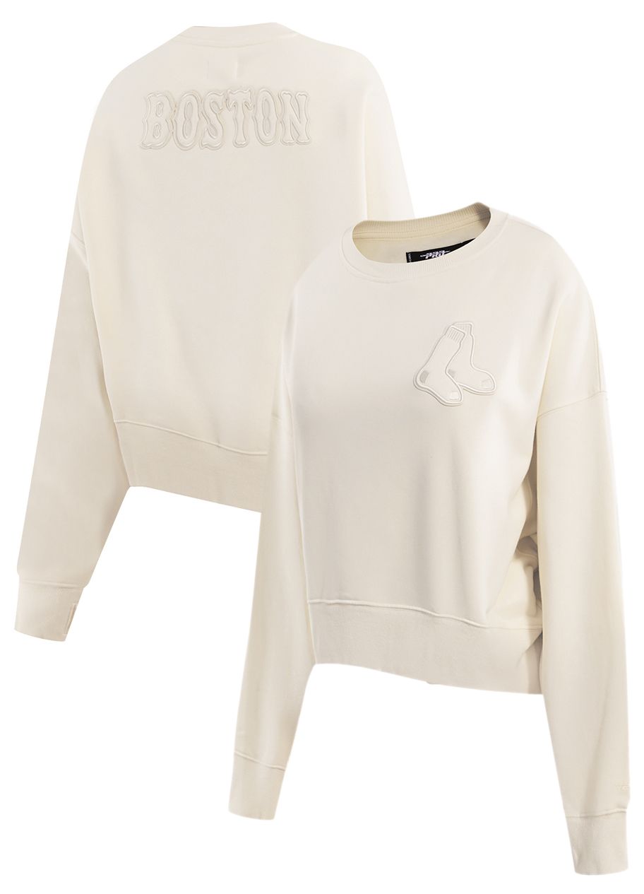 Pro Standard Women's Boston Red Sox Cream Classic Crewneck Sweatshirt