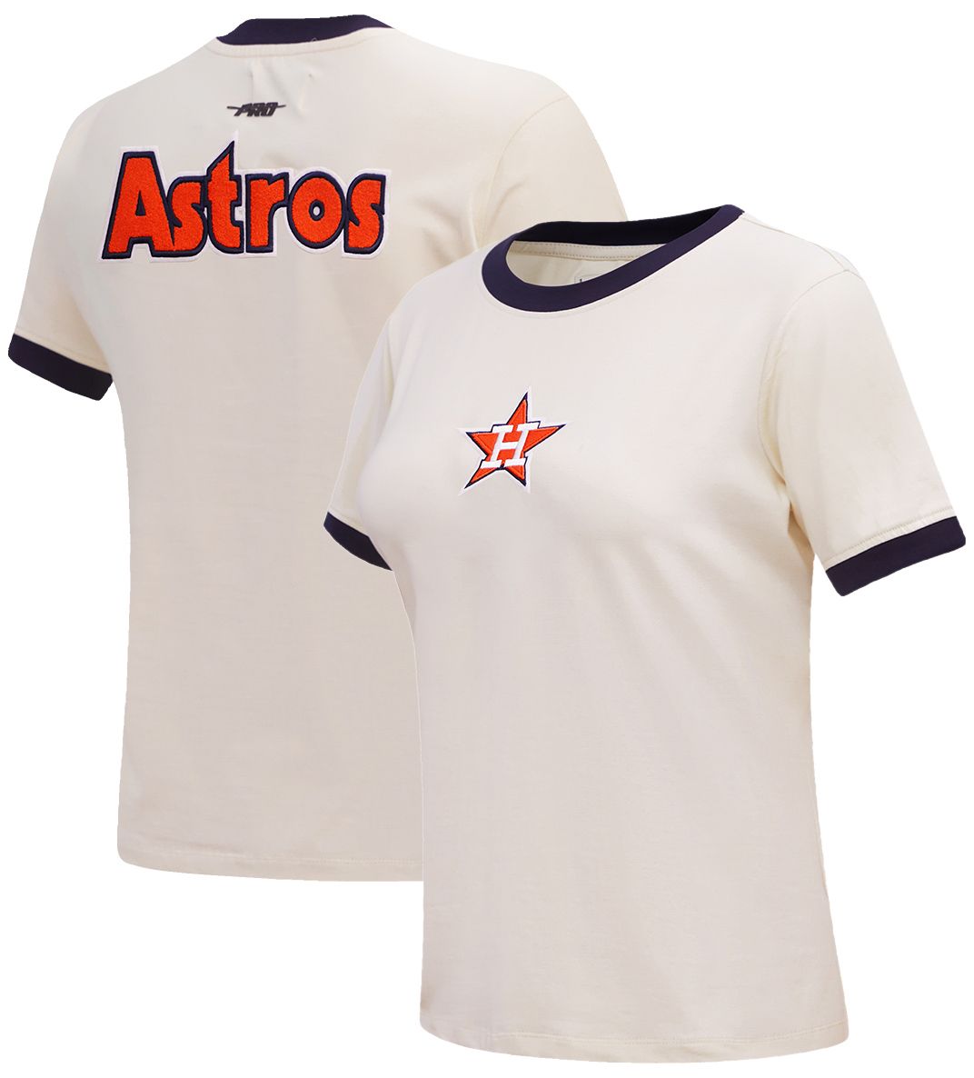 Pro Standard Women's Houston Astros Cream Slim T-Shirt