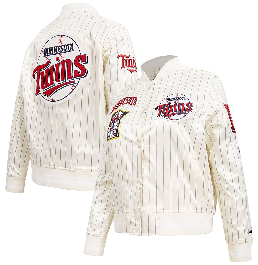 Pro Standard Women's Minnesota Twins Cream Satin Jacket