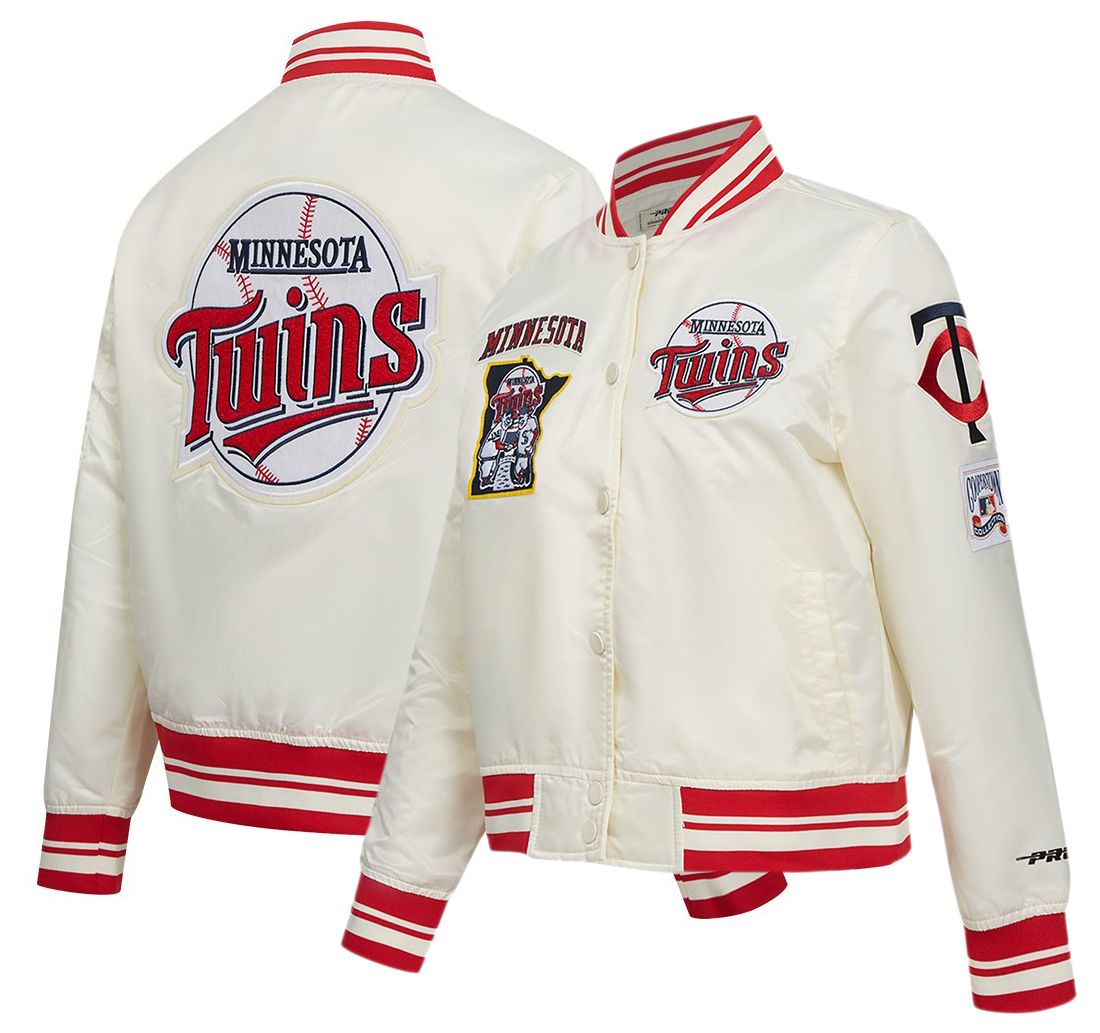 Pro Standard Women's Minnesota Twins Cream Classic Satin Jacket