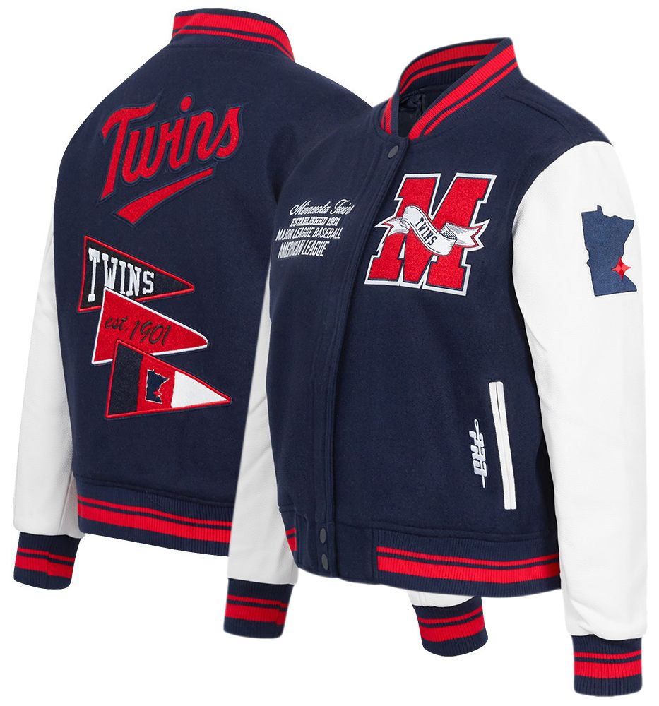 Pro Standard Women's Minnesota Twins Navy Varsity Jacket