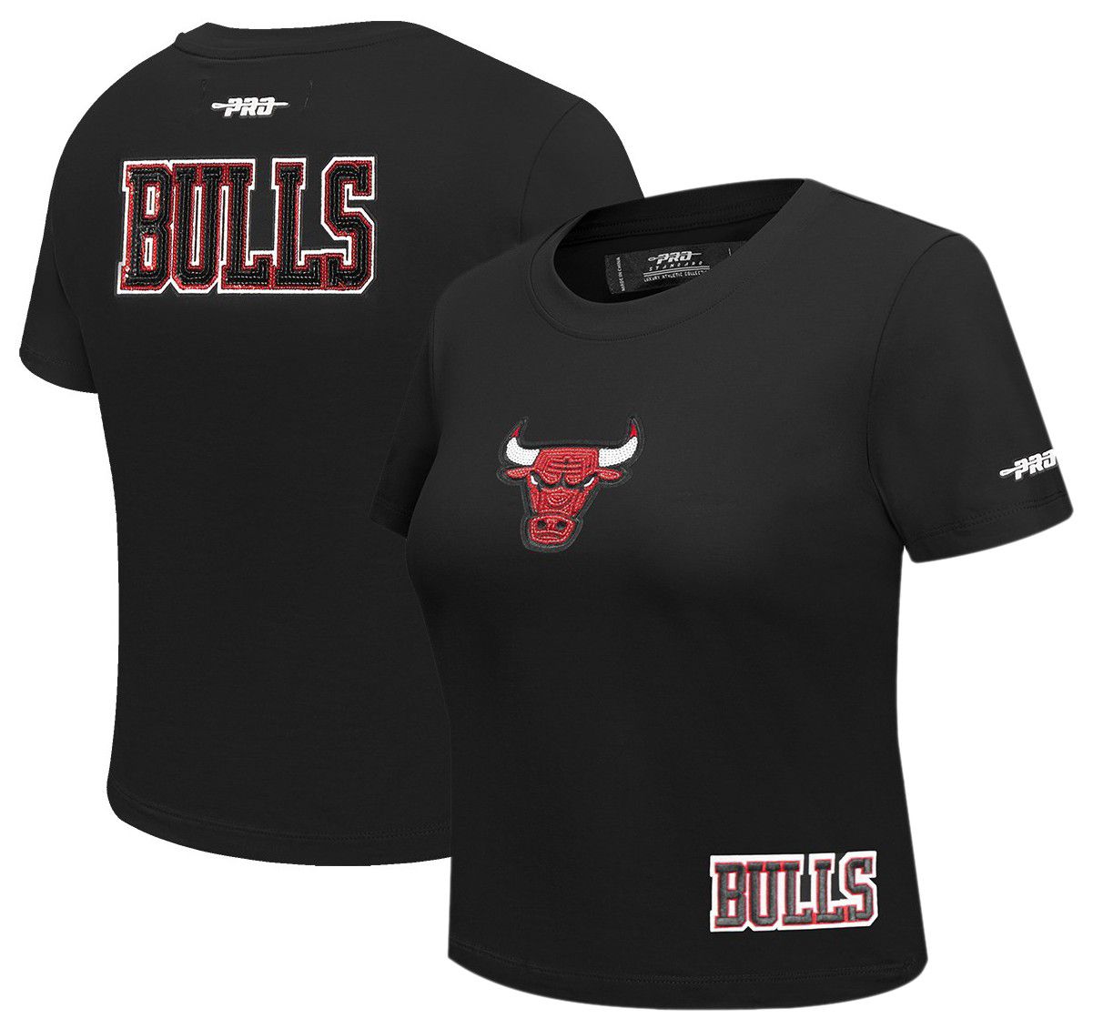 Pro Standard Women's Chicago Bulls Black Game Day Classics Baby Doll T-Shirt