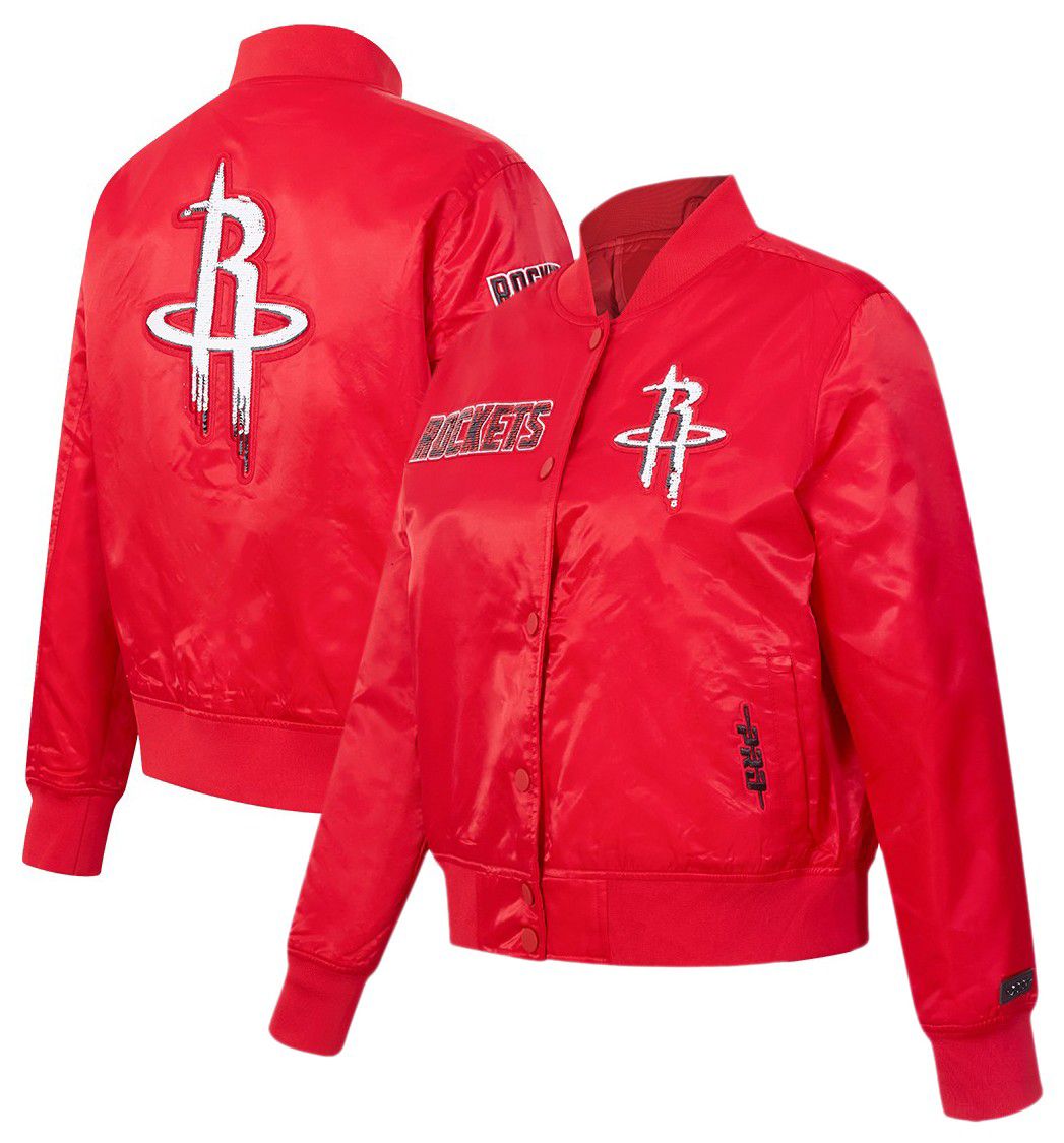 Pro Standard Women's Houston Rockets Red Game Day Classics Satin Jacket