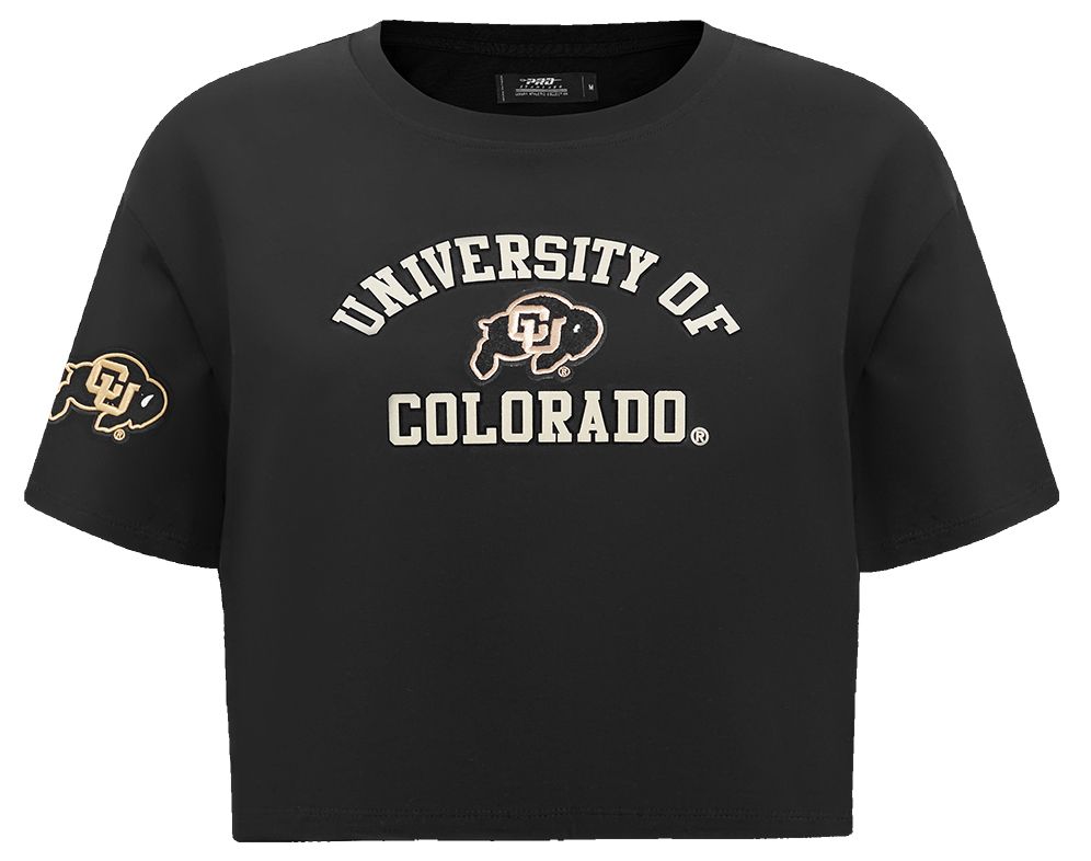 Pro Standard Women's Colorado Buffaloes Black Classic Boxy Crop T-Shirt