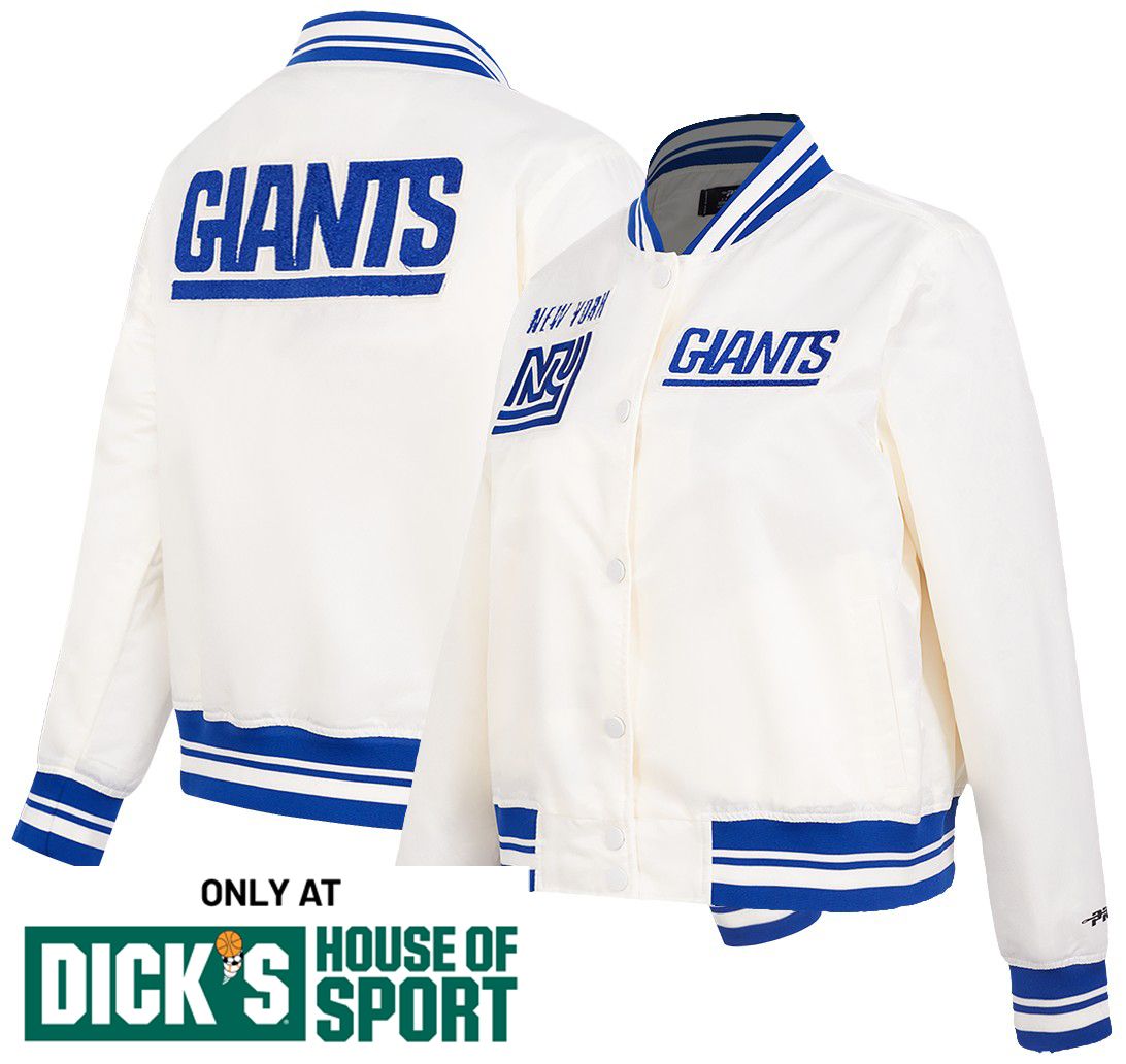 Pro Standard Women's New York Giants Eggshell Retro Satin Jacket