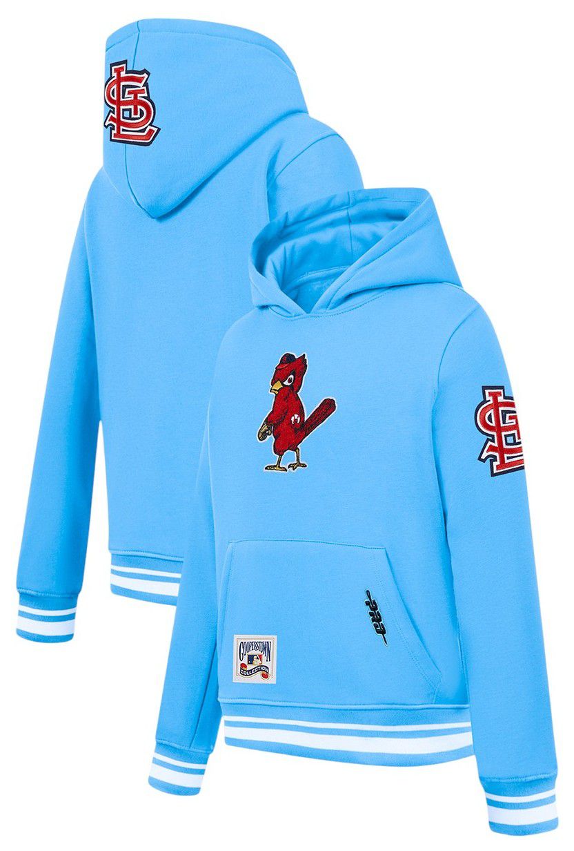 Pro Standard Youth St. Louis Cardinals Blue Classic Fleece Pullover Hoodie