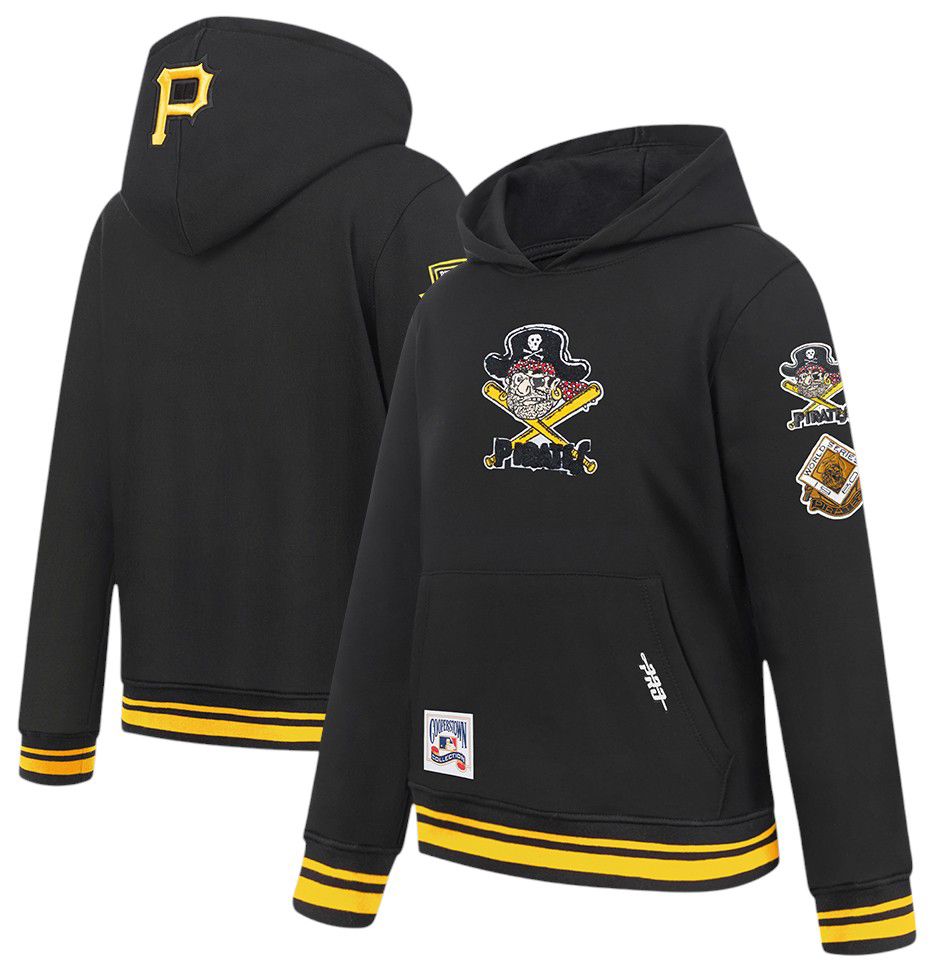 Pro Standard Youth Pittsburgh Pirates Black Classic Fleece Pullover Hoodie