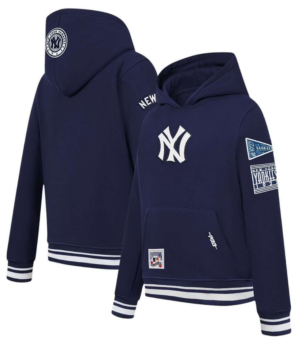 Pro Standard Youth New York Yankees Navy Classic Fleece Pullover Hoodie