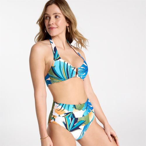 Roxy Women's Printed Beach Classics Strappy Bra Bikini Top