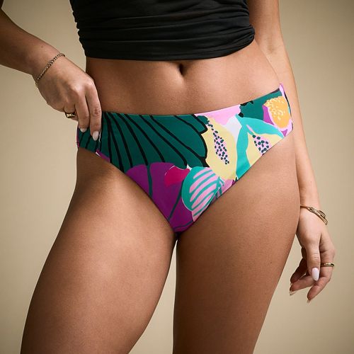 CALIA Women's Mid Rise Swim Bottoms
