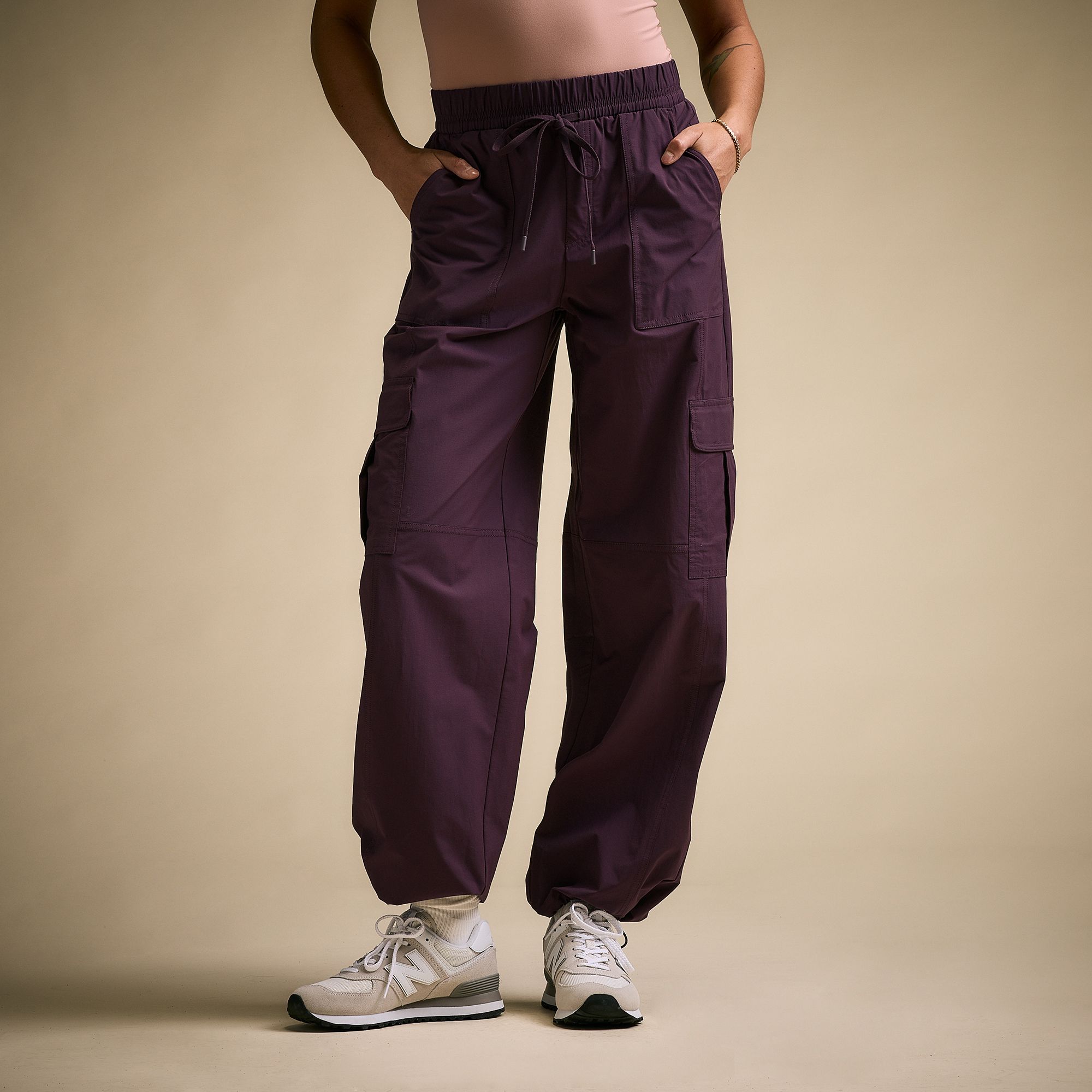 CALIA Women's Effortless Nyluxe Cinch Cargo Pant