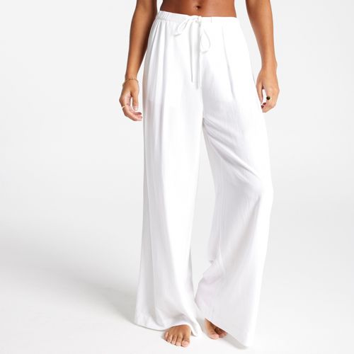 CALIA Women's Pleated Wide Leg Swim Cover Up